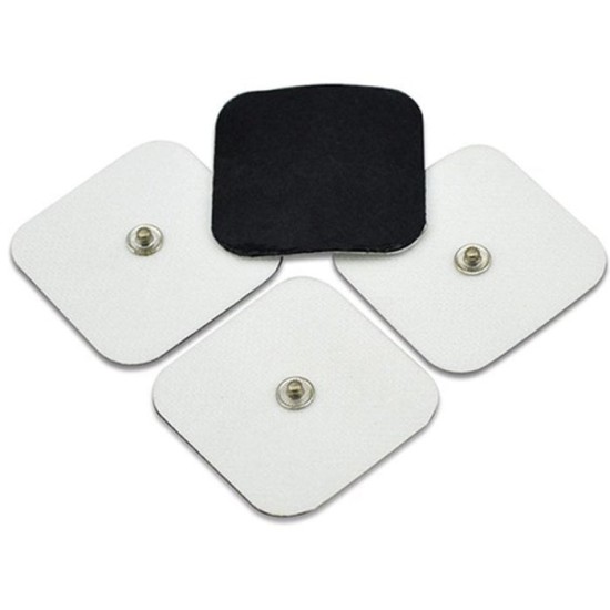 Tens Elektrod Çıtçıtlı 5x5 cm Kare - 5x5 Cm Ems Tens Cihazı Çıt Çıt Elektrot