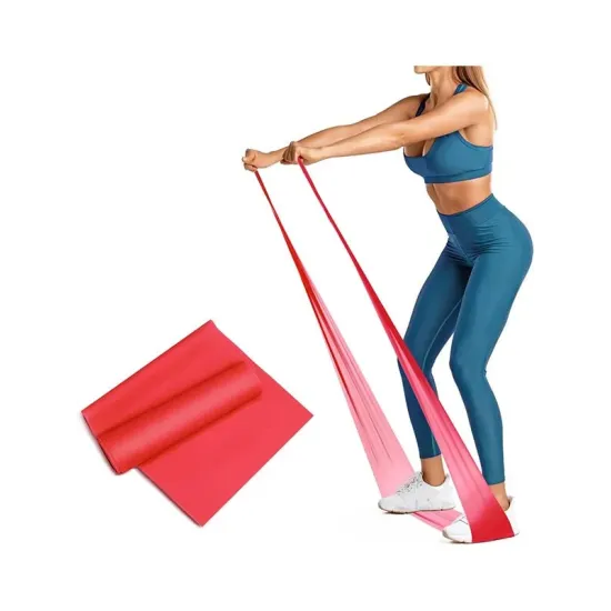 Orta Direnç Kırmızı Renk 120 Cm Egzersiz Bandı