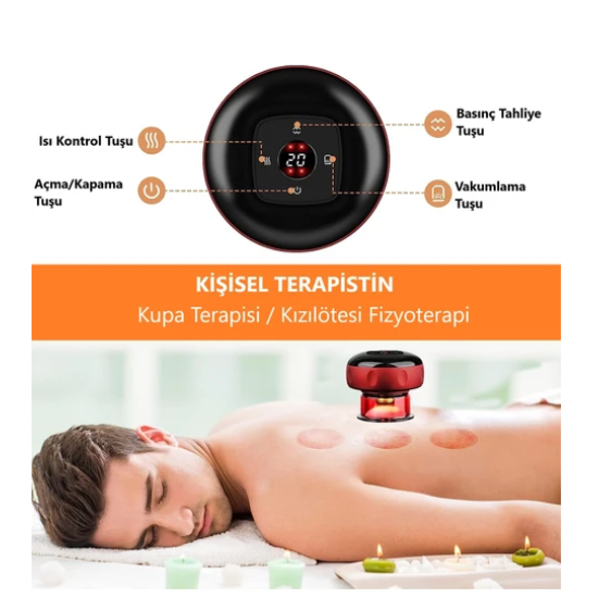 Akıllı Masaj Kupası 12 Kademeli Sıcak Kupa