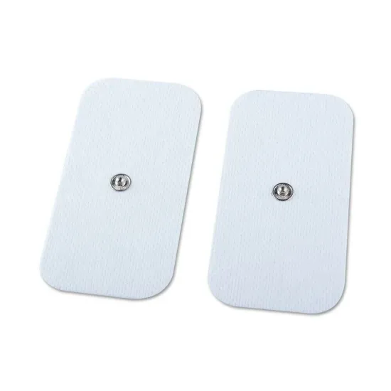 Tens Elektrodu Çıt-Çıt (Snap) Giriş Kablolu 5x9cm Dikdörtgen