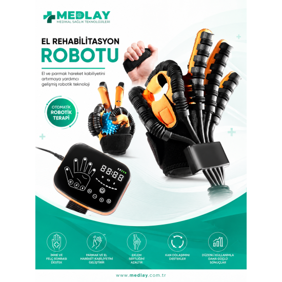 EL Rehabilitasyon Robotu  - EL Robotik Fizik Tedavi Cihazı – Otomatik ve Gelişmiş EL Robotik Fizik Tedavi Cihazı